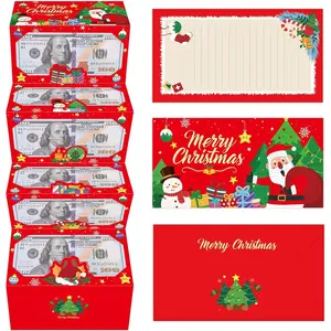 Christmas  Envelopes for , Red  Envelope for Women Men,   Holder with Christmas  Card for Girls Boys