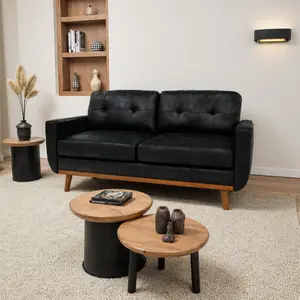 65" Modern Minimalist Loveseat – Breathable Foil Fabric & Solid Wood Legs | Small Space 2-Seater Sofa