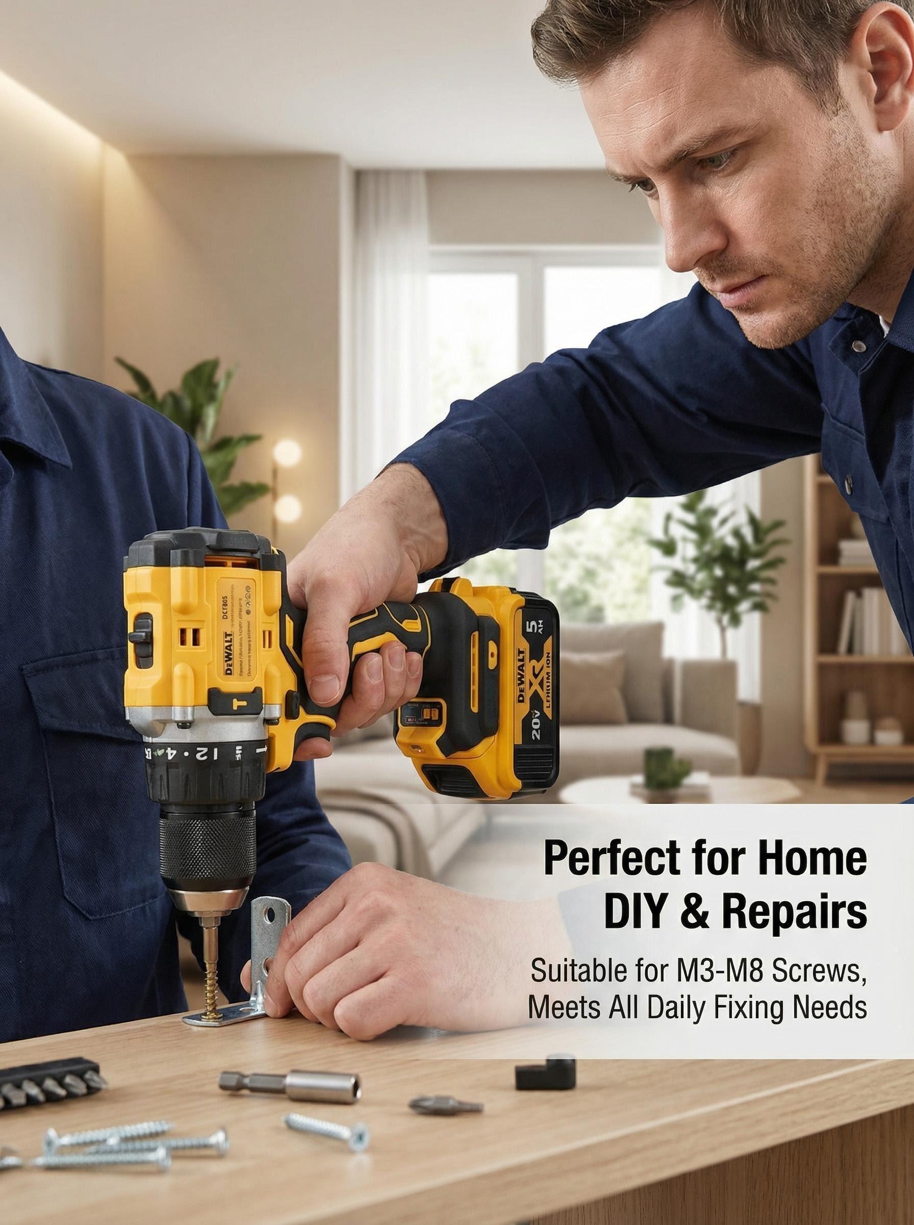 DEWALT DCF805 20V Brushless Impact Drill for Metal Wood Installation torque multiplier