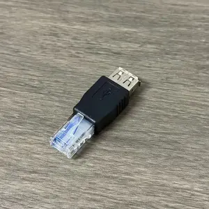 USB to Rj45 Adapter, USB Ethernet Connector, USB Female to Rj45 Male Converter, Network Cable Adapter, Easy Plug-And-Play