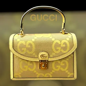 Pre-owned GUCCI Canvas Crossbody Bags The Ophidia Small GG Top Handle Bag