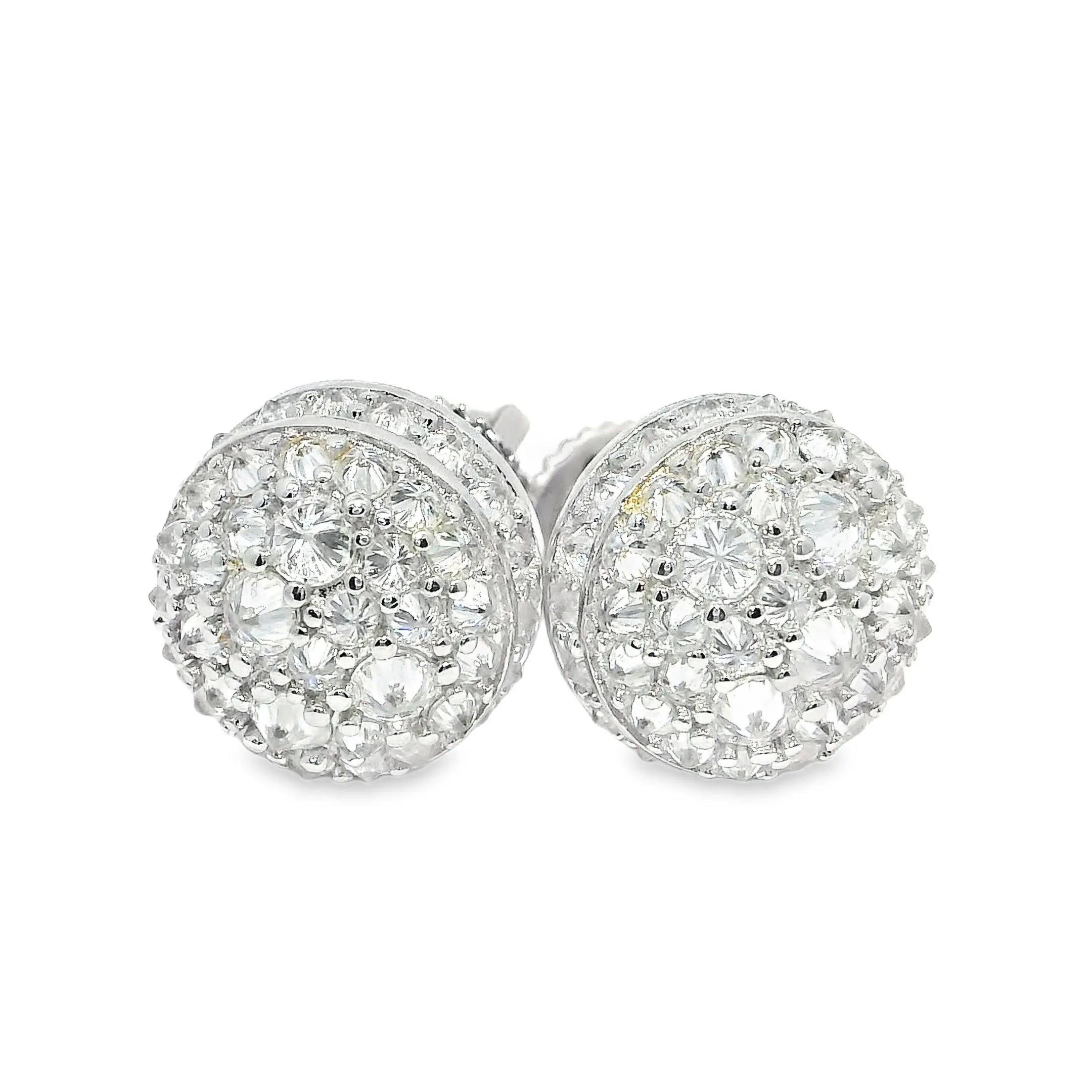 Inverted Mosaic Stud Earrings – VVS D Color Stones