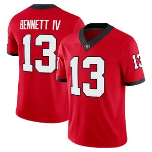 Red #13 Bennett IV Football Jersey Shirt, Printed Name & Number, College Style Fan Jersey, Game Day Apparel, Unisex Sports Tee, Not Stitched