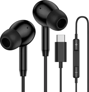USB C  Earbuds Wired Ear Buds for  Galaxy A16 A17 A36 5G A26 S25 Edge A56 S25 Ultra Plus S24 FE A35 Z Fold 6 USBC In-Ear Headphones Wired Type C Earbud Earphones Headsets with Microphone
