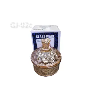 Luxury Glass Jar With Lid Champagne 4 oz #GJ-02C