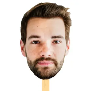 Custom Big Head Head Stick - 6 Size Options Available - Unique Design for Customization - Big Head Variant Feature Included