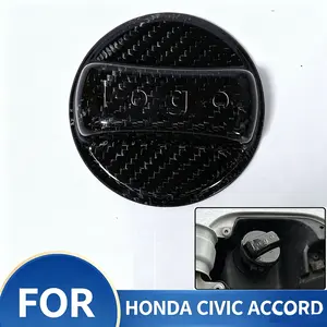 Fuel Tank Cap for Honda Civic Accord Car Fuel Filler Cap Carbon Fiber Fuel Tank Cap Car Fuel Tank Warning Cap Car Oil Filler Cap Infinite Gas Cap