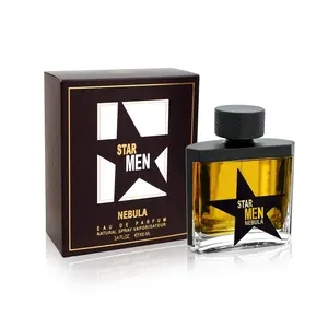 Fragrance World Star Men Nebula EDP, 100ml (3 to 3.9 fl oz) Citrus Spicy Fragrance with Citrus Woody Musk & Amber Notes, EDP Strength Perfume