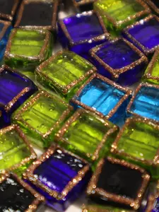 Handmade Glass Beads Set, Transparent Square Beads, DIY Jewelry Making Supplies, Perfect for Bracelets, Necklaces, Earrings