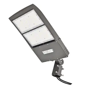 HOLDWILL LED Parking Lot Light, 200W/240W/300W Adjustable Shoebox Pole Lights, 5700K IP65 Slip Fitter Mount, UL Dimmable LED Street Area Lighting