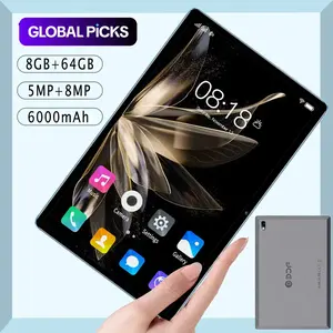 Tablet supports cellular network, WIFI, Bluetooth, SIM card, TF card, 8GB RAM, 64GB ROM, Android 13, Touchscreen, dual camera 5MP+8MP, 6000mAh battery, 10.1-inch, accessories: data cable, manual, OTG, Android Tablet Computer