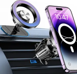 for Magsafe Car Mount【20 Strong Magnets】Magnetic Phone Holder for Car Phone Holder Mount Dash【360°】Cell Phone Holders for Your Car Accessories for Women Men magsafe car mount detachable magnetic car car vent phone mount rotatable car