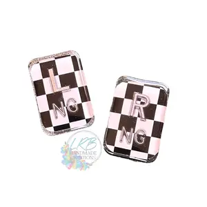 Black & White Checkered X-Ray Markers – Personalized Radiology Tech Markers – Handmade X-Ray Tech Gift - Acrylic Xray Marker Set