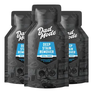 DadMode Laundry Stain Remover for Deep Stains | 3-Pack Refill | High-Performance 7-Enzyme Clothing Stain Eliminator | Sandalwood & Suede