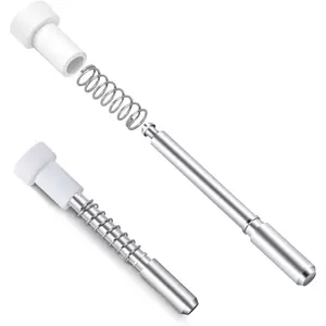 12 Pack Window Screen Plunger Latches with Caps 5/32" x 1-1/2" Aluminum Alloy Window Screen Retainer Pins Replacement Window Screen Clips for Securing Window Screens