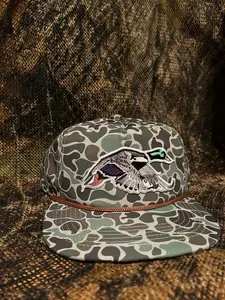 Mallard duck jungle camp rope-brim SnapBack hat