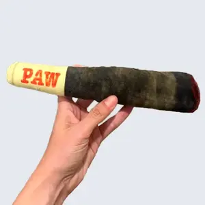 The Rolled Up Paw Joint Dog Toy - Plush & Squeaky