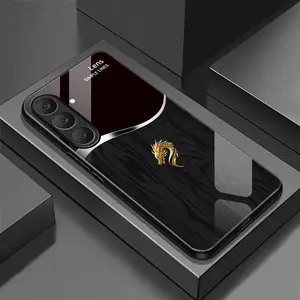 Suitable for [Galaxy S25 Fe] Personality simple split dragon pattern creative business high-end anti-drop glass mobile phone case affordable anti-drop anti-fingerprint 996