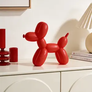 Balloon Dog Ornament, Creative Decoration for Room Decor, Birthday/halloween/valentine's Day/xmas Gift, Lightweight Statue