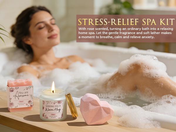 MAYICIVO Mothers Day Gifts Birthday Gifts for Women - Get Well Soon Spa Care Package, Luxury Self Care Gift Basket for After Surgery & Cancer Care Inspirational Thinking of You Sympathy Gift Set for Mom Her Friend