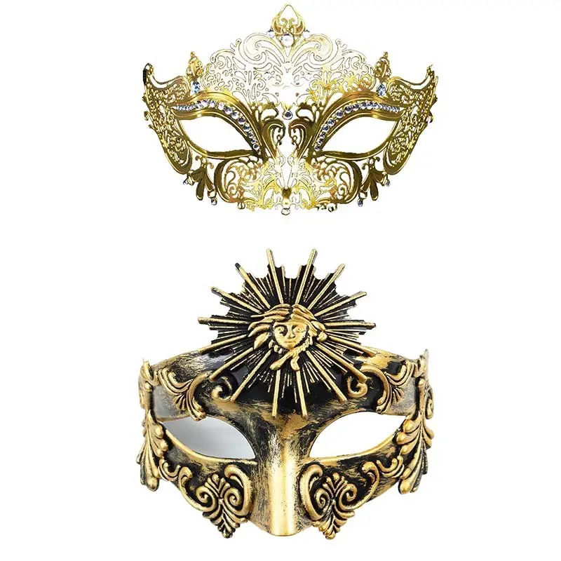 Venetian Carnival Half Face Mask, Luxury Masquerade Mask for Couples & Party Events Venetian Carnival Half Face Mask, Luxury Masquerade Mask for Couples & Party Events