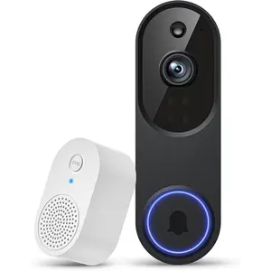 1080P  Video Doorbell Camera, AI Human Detection, 2-Way Talk, Night Vision, 2.4GHz WiFi Only, Indoor/Outdoor   Camera, Cloud Storage (Sold Separately)
