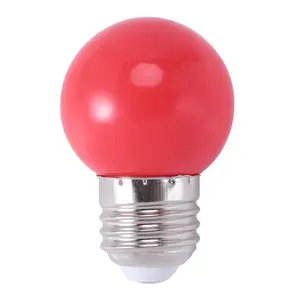 E27 LED Light Warm Red Bulb Plastic Bulb (0.5W Power, Red)