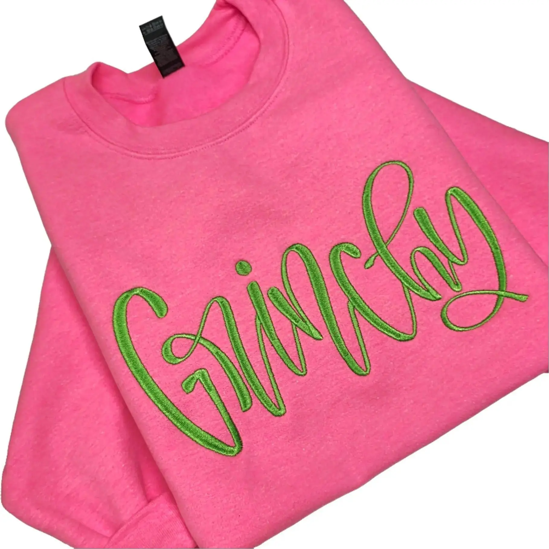 Grinchy Christmas Embroidered Sweatshirt