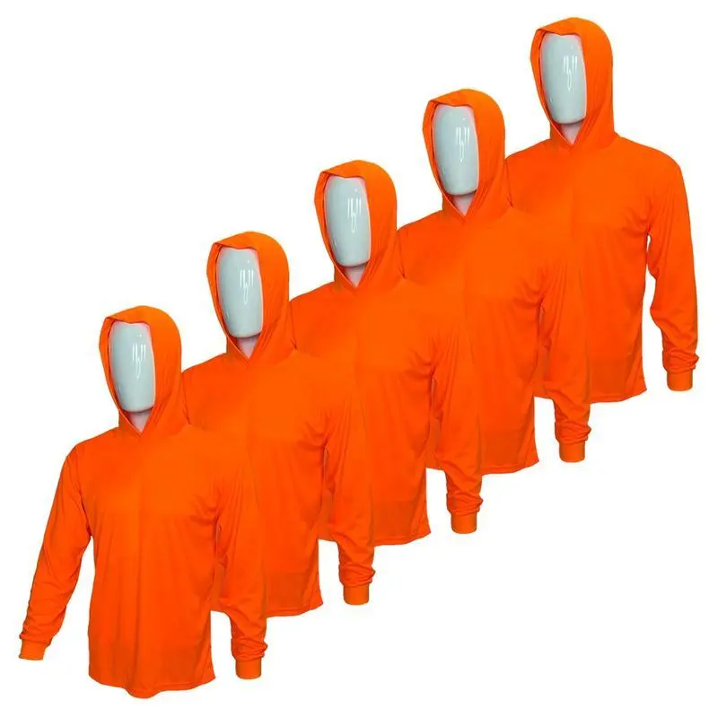 5 PACK SHIRT ORANGE HOODIE SHIRTS ST909