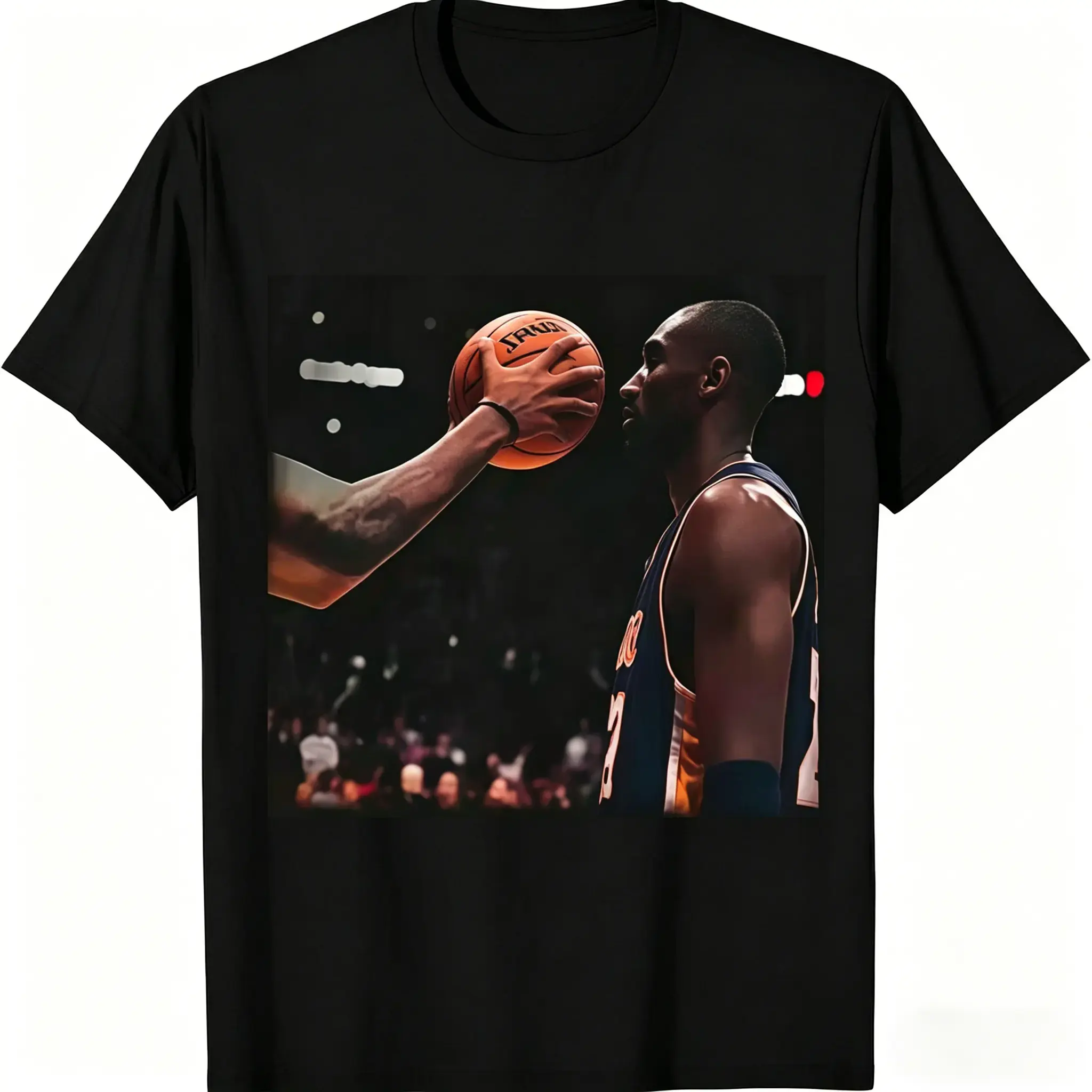 [Basketball Legend Tee]Vintage Basketball Legend Kobe Inspired Graphic T-Shirt Retro 90s Iconic Laker No Flinch Game Day Shirt Unisex Streetwear Cotton Crewneck Mamba Mentality Gift for Basketball Fans Athlete Style Tee