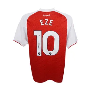 Eberechi Eze Signed Arsenal Soccer Jersey with Beckett COA