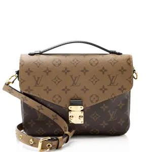 Pre-owned Louis Vuitton Leather Crossbody Bags Reverse Monogram Pochette Metis Shoulder Bag