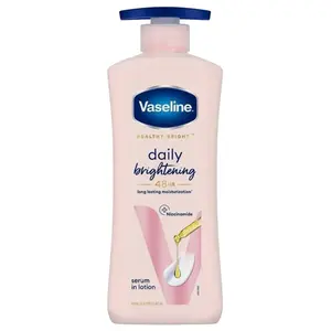 Vaseline Daily Brightening Lotion with Serum, 400ml Long-Lasting Body Care Moisturizer for Hydrate, Soothing Skin Repair & Selfcare
