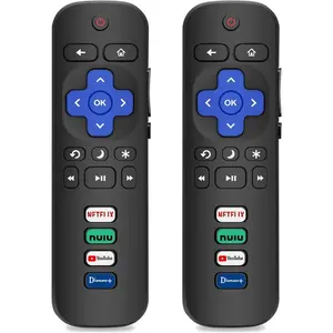 2 Pack Replacement Remote Control Only for Roku TV, Compatible with TCL Roku/Hisense Roku/Sharp/Philips/Onn Roku Smart TV(Not for Roku Stick and Box)