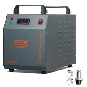 VEVOR Industrial Water Chiller, TikTokShopBlackFriday, CW-3000, 80W Air-Cooled Industrial Water Cooler Cooling System with 12 L Water Tank Capacity 12 L/min Maximum Flow Rate, for Laser Engraving Machine Cooling Machine