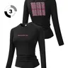 Women's Graphic Print Long Sleeve Sporty Top, Round Neck Quick-Dry Breathable Stretch Workout Shirt, Workout Tops, Yoga Running Fitness Training Gear