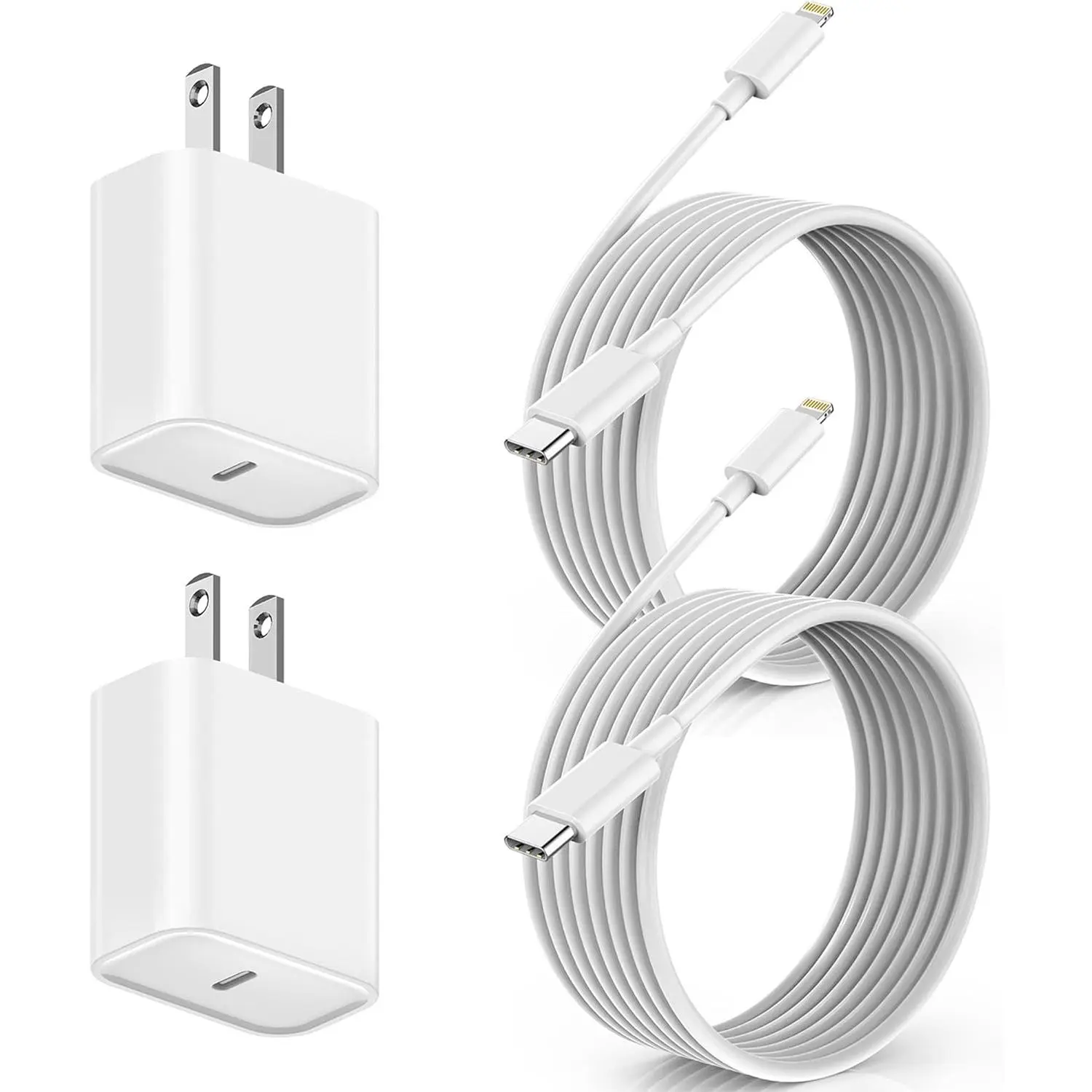 For iPhone 14 Charger,3Pack USB C Fast Charger  Charging 20W PD3.0 Travel Plug Charger Block Quick  Cord Lightning Cable for iPhone 14/13/12/11 Pro Max/XR/XS/SE2022/iPad