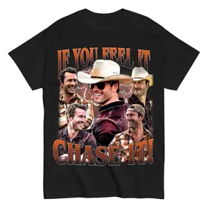 If You Feel It, Chase It , Glen Powell as Tyler Owens Unisex T-Shir