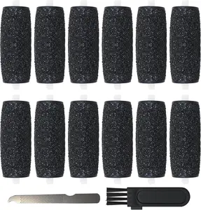 12 count Replacement Rollers  Refills Compatible with Amope Pedi- Pro Electric Callus Remover Foot File - Extra Coarse