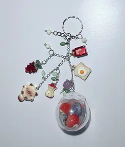 very berry breakfast keychain
