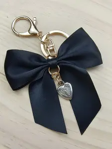 Cute Ribbon Bow Keychain, Vintage Charm Bag Pendant, Perfect for Women and Girls, Wallet Backpack Car Accessory, Valentine's Day Gift