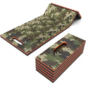 Foldable EVA Utility Mat with Handle, Heavy Duty Mechanic Mat for Kneeling, Workouts, Garages, Gardening, Camping, Picnics, Outdoor Adventures and Home Gyms-Camouflage