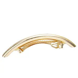 Women's 2-Pack Exquisite Brass Metal Hair Barrettes - Korean Fashion Daily Hair Clips