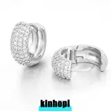 KINHOPI Big Gold Hoop Earrings for Big Ear Men Cartilage Huggie Simple Clean Lightweight Gift Gold Plated Hoop men's accessories
