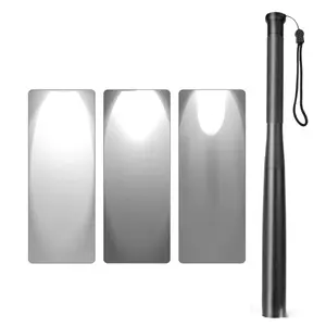 1PC Baseball Bat Flashlight, alloy wear-resistant & drop-proof, high-power long-range light, High Power Flashlights, multifunctional defense Torch for security patrol, outdoor camp, car emergency, home night lighting, long handle Hand Lamp