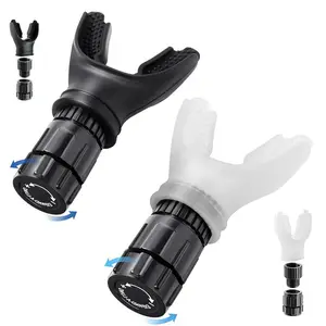 2 Pack Adjustable Resistance Breathing Exerciser for Trainer, Exerciser Trainer Daily Fitness Training, Easy-to-Clean Design Exercise Device, Black