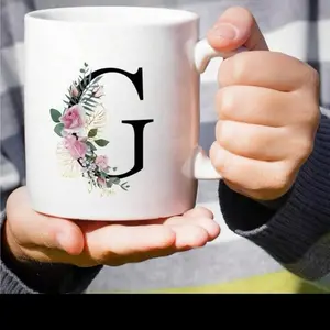 Initial Coffee Mugs, 11 Oz, A-Z Alphabet Letter Monogram Mugs, Birthday Christmas New Year Gift For Friends Dad Mom Sister Coworker mug orders