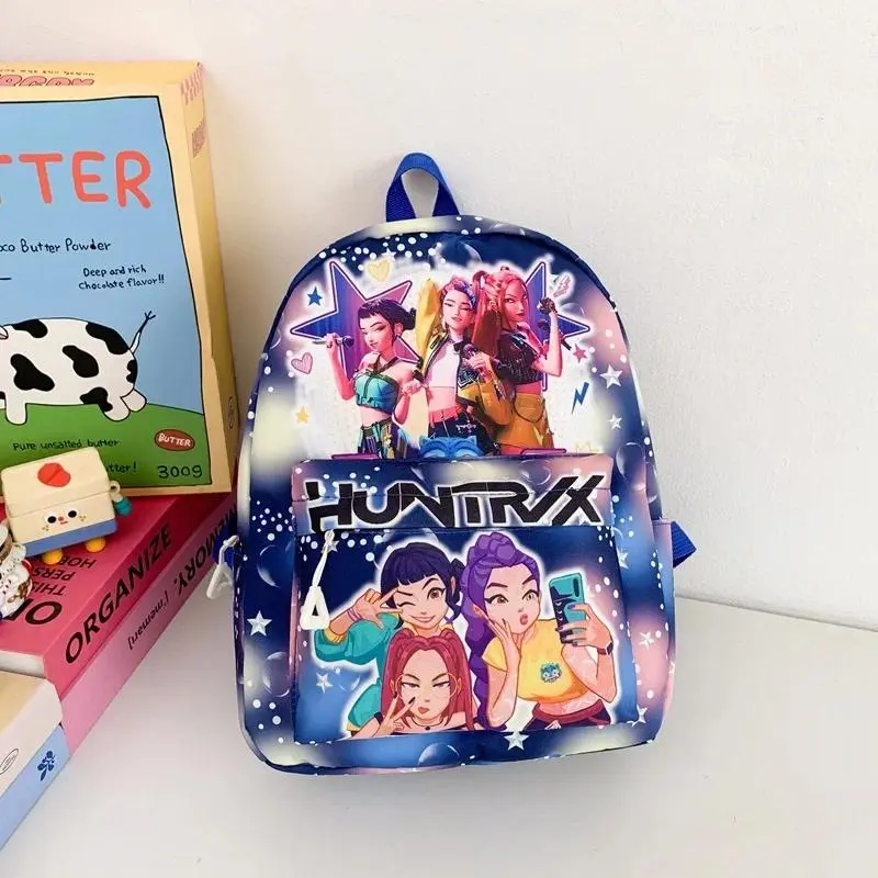 Pink 10-Inch Lightweight Backpack K D H Rumi Mira Zoey HUNTR/X Saja School Bag for Boys And Girls Kindergarten Moch