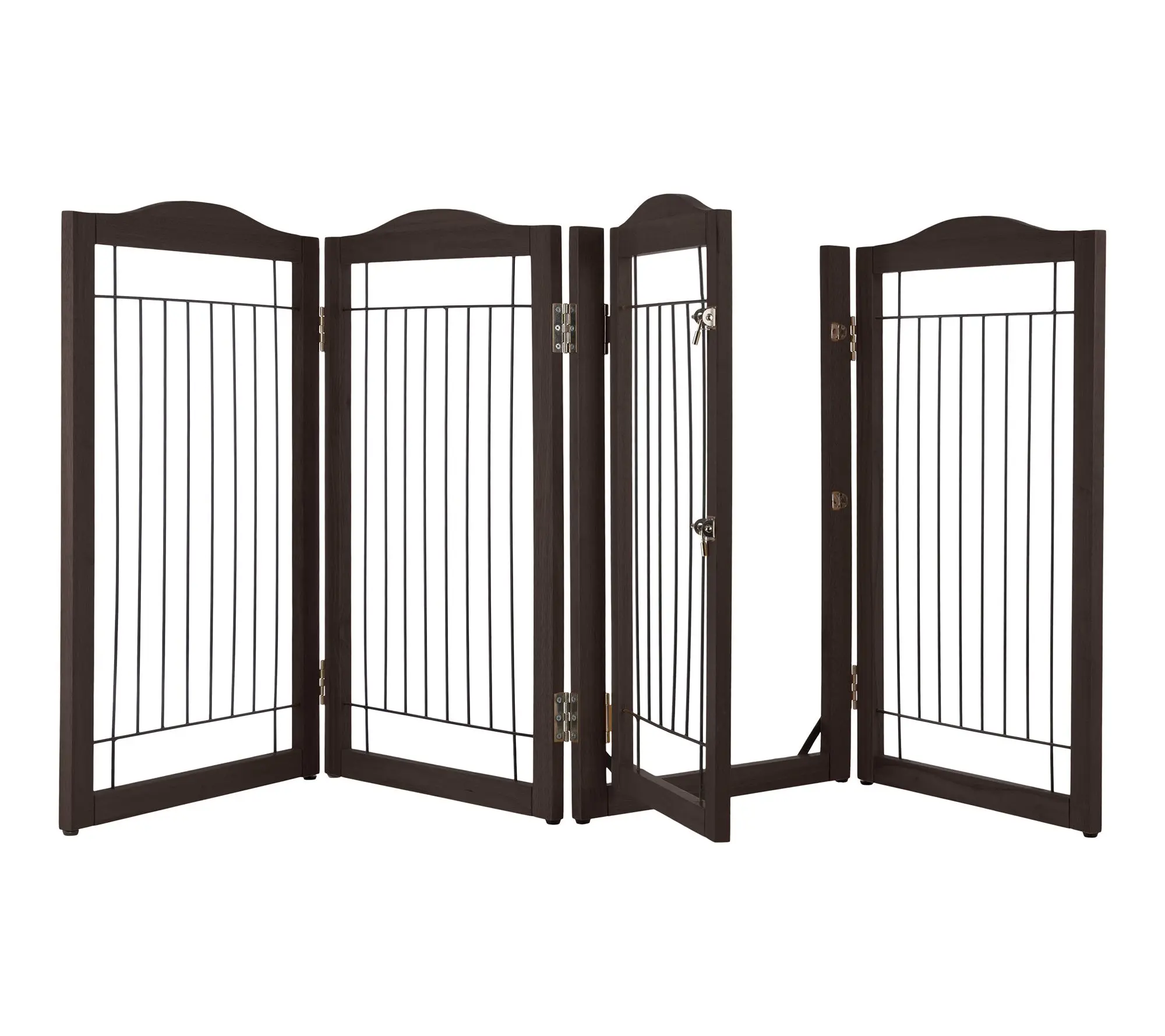 PETMAKER Freestanding Dog Gate 4-Panel FoldableFence