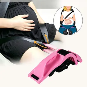 Maternity Seat Belt Cover for Pregnant Women, Belly Protection Seatbelt Adjuster Cushion, Scientific Pressure Relief Design, Breathable Anti-Slip Soft Shoulder Pad, Universal Fit, Easy Install & Washable Car Safety Accessory for Pregnancy Driving Travel